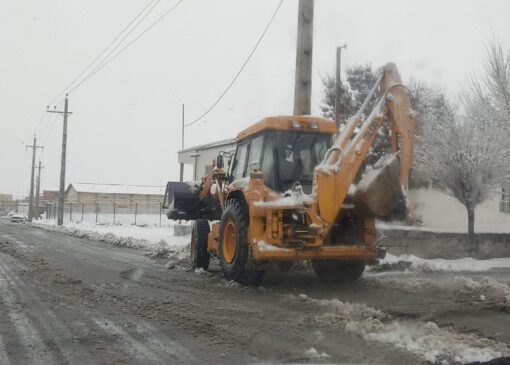 برف زمستانی در پلدشت