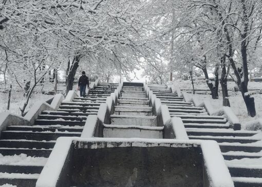 برف زمستانی در پلدشت